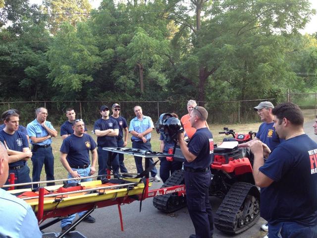 ATV 1277 Training at the well fields on Dewitt Road. July 2012